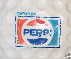 Pepsi Cola Old Logo - 1) PEPSI COLA VINTAGE LOGO GOLF BALL BALLS | eBay