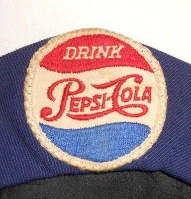 Pepsi Cola Old Logo - RARE old Pepsi Cola drivers hat or cap with old logo patch | #475744036