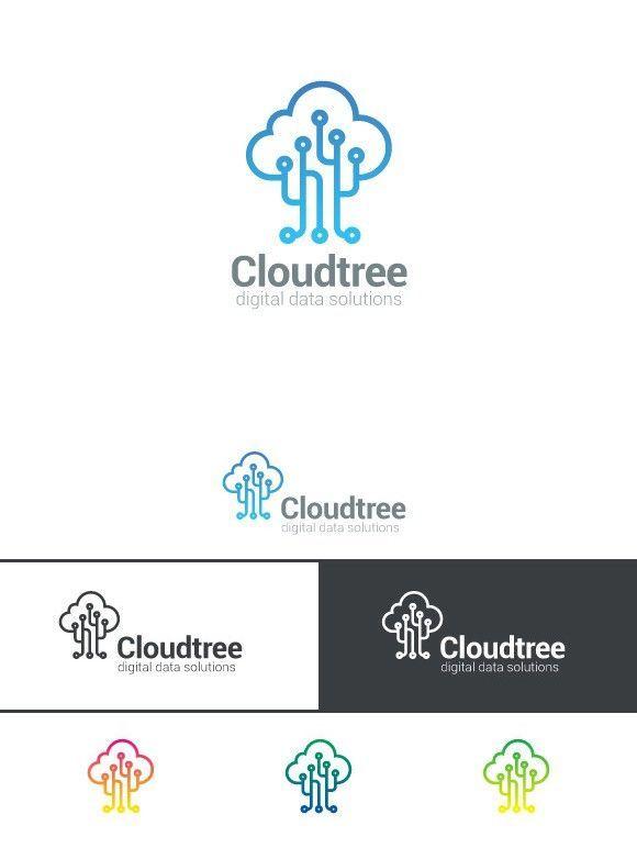 Cloud Computing Logo - Tree Cloud computing Logo Storage. Logo Templates. $15.00 | Logo ...