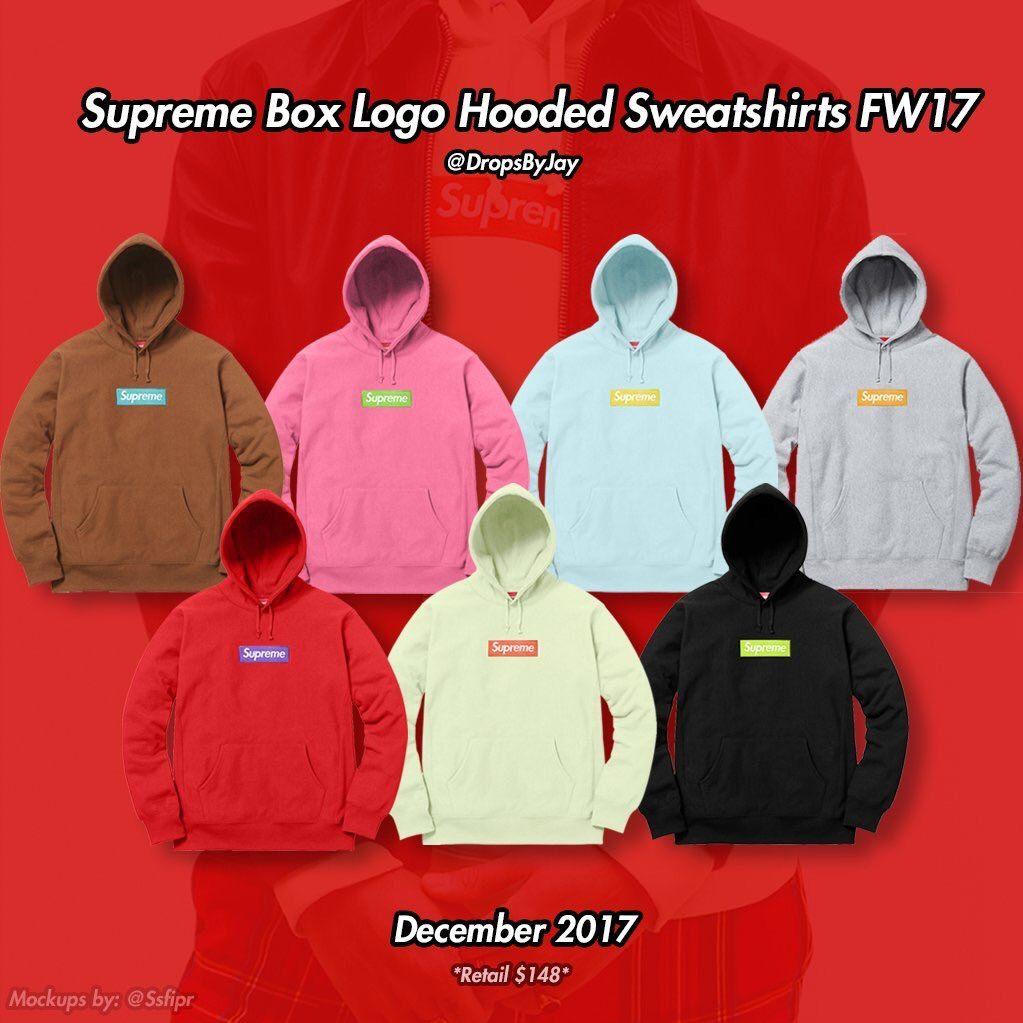 First Supreme Logo - J Box Logo Hooded Sweatshirt Look for these to