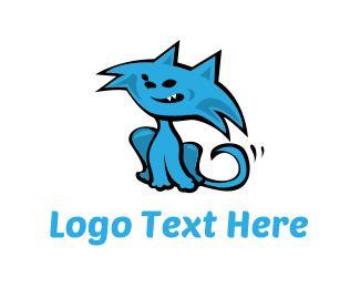 Blue Cat Logo - Kitten Logo Maker | BrandCrowd