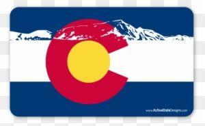 Colorado Logo - Colorado Flag Rocky Mountains By Activestate Designs