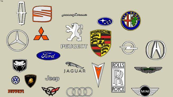 Car Model Logo - CAR LOGOS | 3D Warehouse