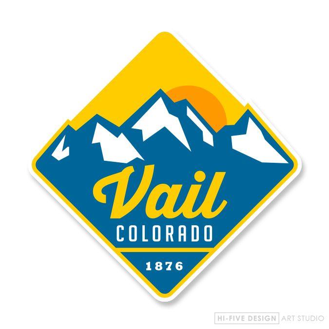 Colorado Logo - New Vail Colorado Sticker for Rip Wear co. – Hi-five Design