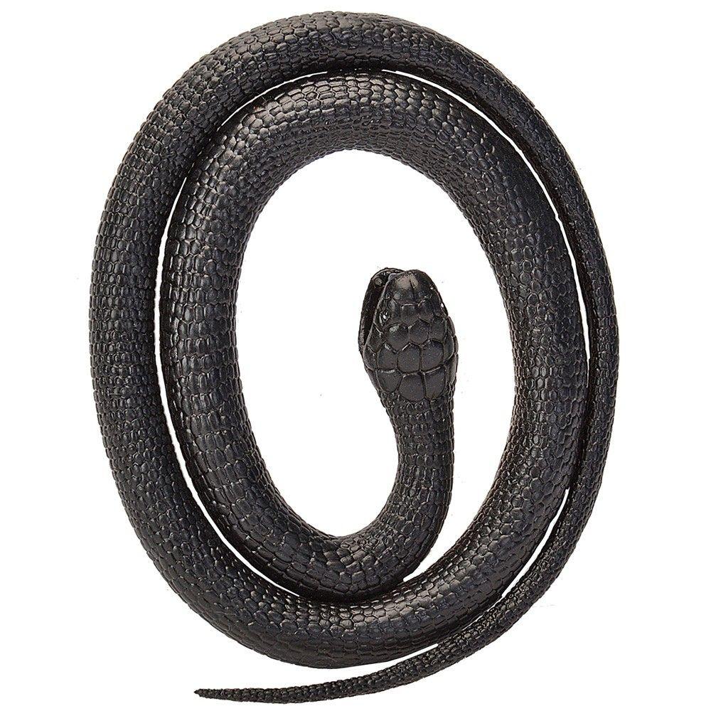 Mamba Snake Logo - RUBBER SNAKE SMALL BLACK MAMBA 117CM - Rubber Snakes - Toys - Bizoo