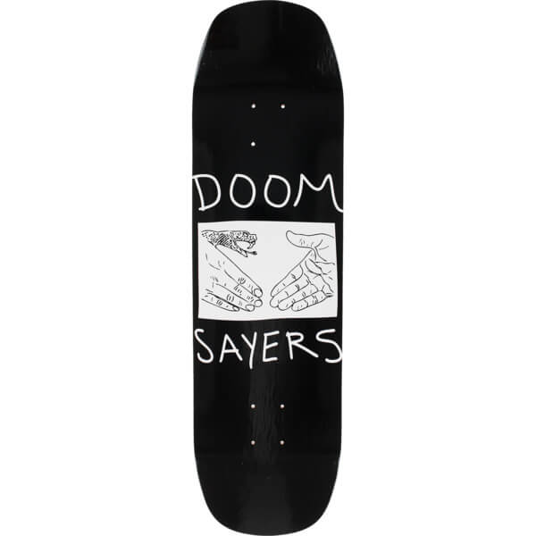 Doomsayer Skateboarding Logo - Doomsayers Club Snake Shake Black / White Skateboard Deck.58 x