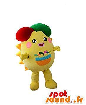 Yellowman Sun Logo - Hapisu YURU CHARA Spotsound Mascot, yellow man, sun: Amazon.co.uk ...