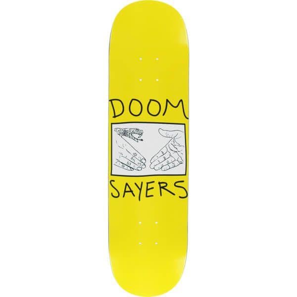 Doomsayer Skateboarding Logo - Doomsayers Club Snake Shake Yellow / White Skateboard Deck - 8.08 x ...
