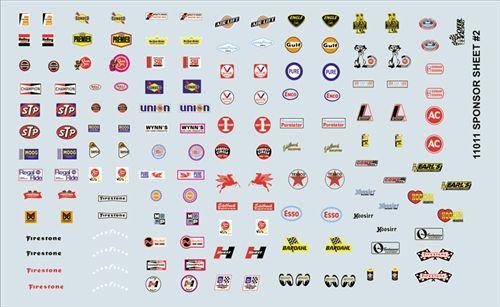 Car Model Logo - Model Car Decals | 1/24 & 1/25 Scale Decals | Gofer Racing Sponsor ...