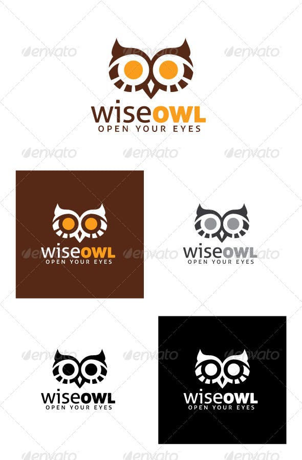 Wise Owl Logo - Wise Owl Logo by sixtyeight | GraphicRiver