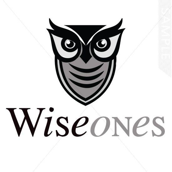 Black and White Owl Logo - Wise Owl Logo Design