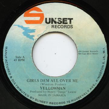 Yellowman Sun Logo - ReggaeCollector.com - Yellowman - Girls Dem All Over Me (Sun Set)