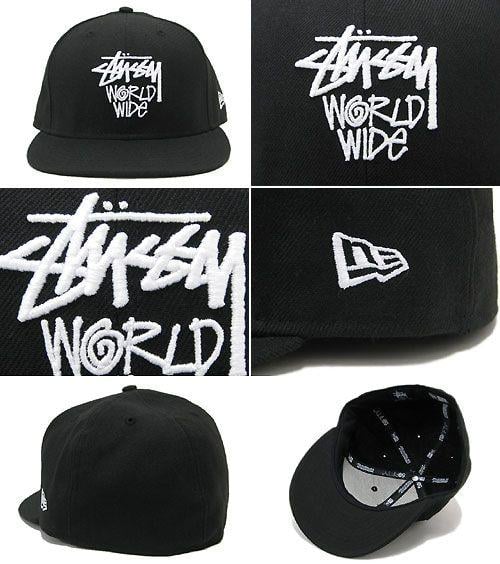 Stussy Worldwide Logo - ice field: Stussy STUSSY×NEW ERA Stock Worldwide Fitted Cap ...