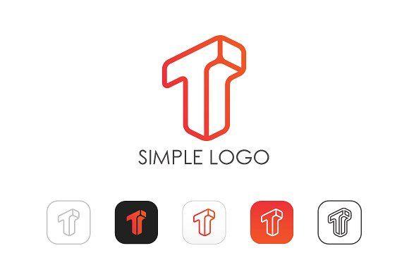 T Logo - Minimal T Logo ~ Logo Templates ~ Creative Market