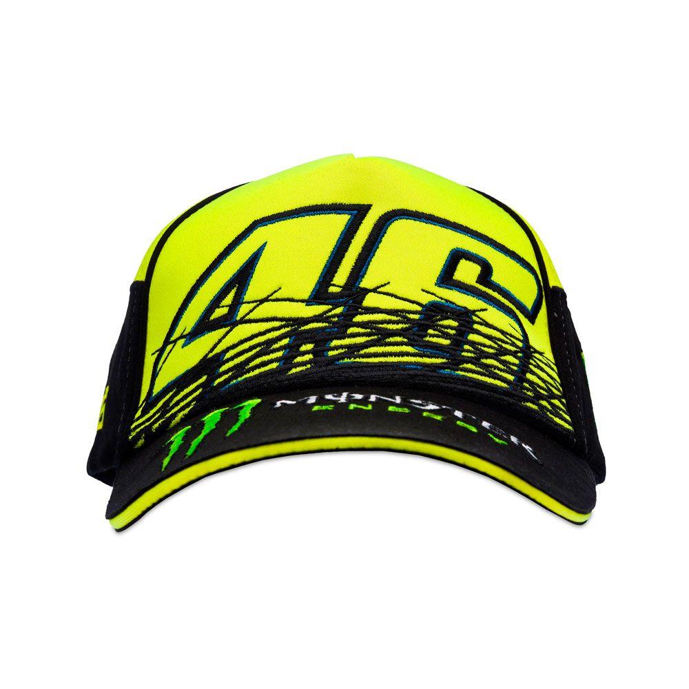 Yellowman Sun Logo - motorcycle cap MONSTER cap MONSTER VR46 fluo yellow man