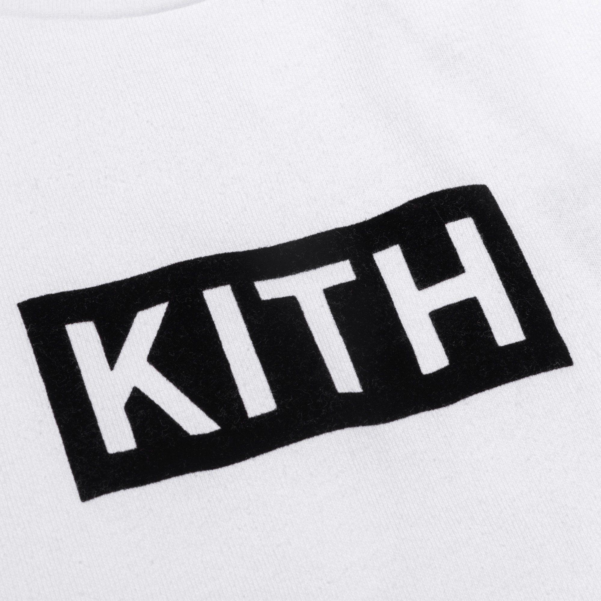Progressive Box Logo - Kith Flock Logo Tee - White