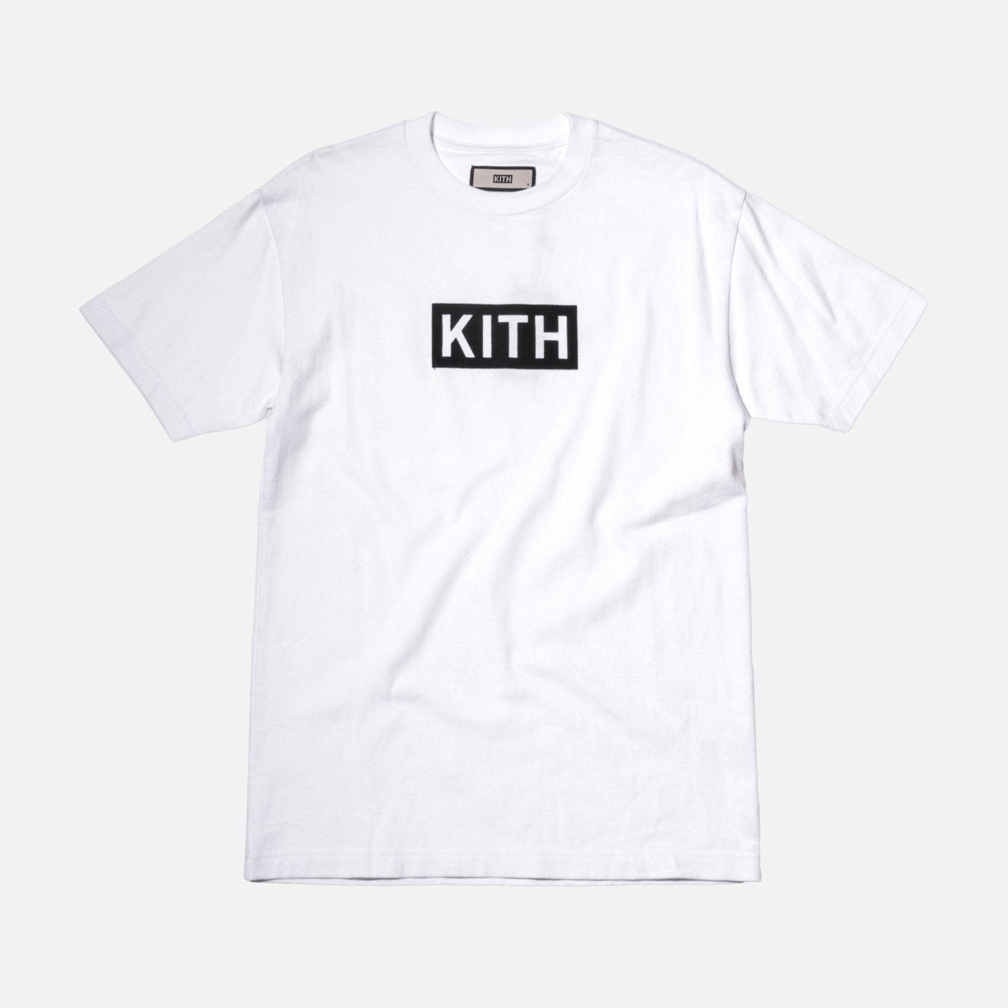 Progressive Box Logo - Kith Flock Logo Tee - White