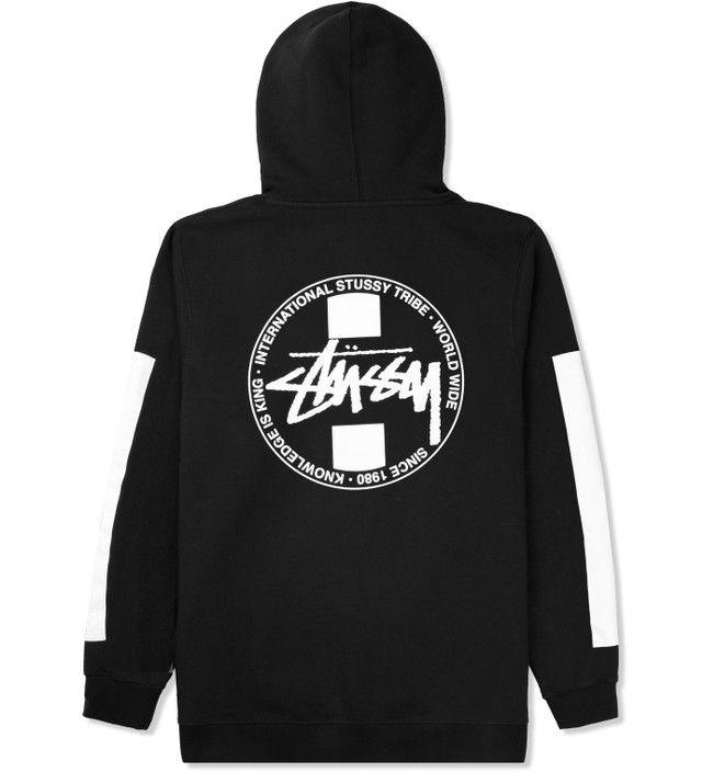 Stussy Worldwide Logo - Stussy - Black Worldwide Dot Hoodie | HBX