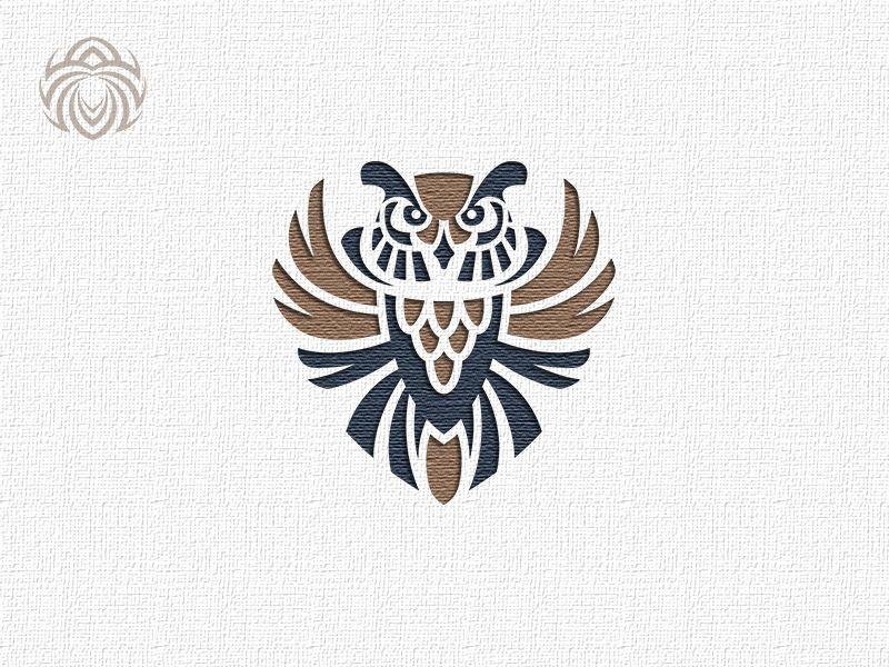 Wise Owl Logo - Logo Of A Beautiful Wise Owl