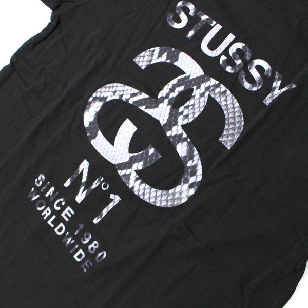 Stussy Worldwide Logo - stay246: STUSSY (ステューシー) snake pattern SS link logo T-shirt ...