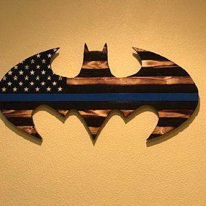 Thin Blue Batman Logo - Batman Symbol Thin Blue Line Flag. Zip: Woodwork Projects. Thin