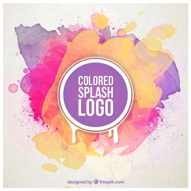 Splash Logo - Colored splash logo Vector | Free Download