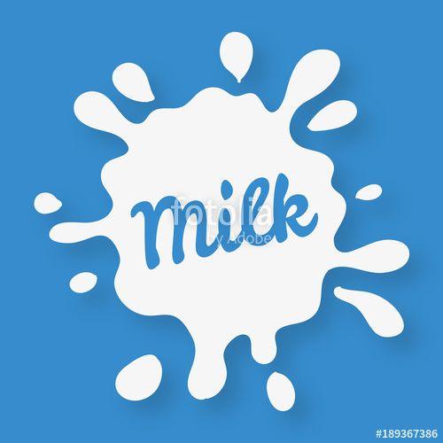 Splash Logo - Milk splash logo. Milk logo and Labels Designs. Vector stock.