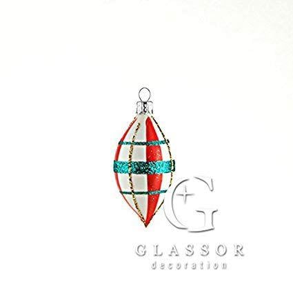 Red White Teardrop Logo - White teardrop with red and green plaid Christmas