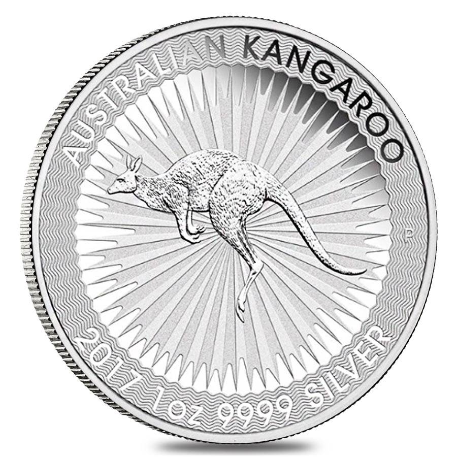 Silver Kangaroo Logo - 2017 1 oz Australian Silver Kangaroo Perth Mint Coin BU