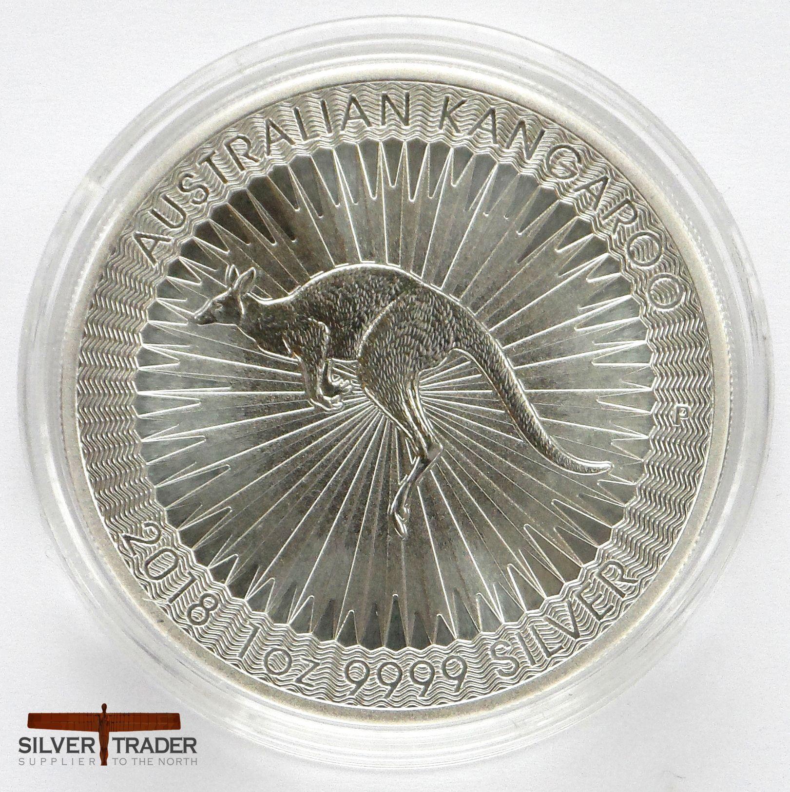 Silver Kangaroo Logo - 2018 Australian Kangaroo 1 oz 999 Silver Bullion Coin