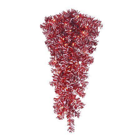 Red White Teardrop Logo - Vickerman 369661 Red / White Candy Cane 35 Clear Miniature