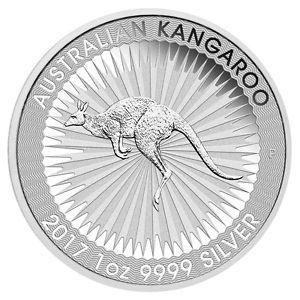 Silver Kangaroo Logo - 2017-P $1 Australia 1 Troy Oz .9999 Fine Silver Kangaroo Coin ...
