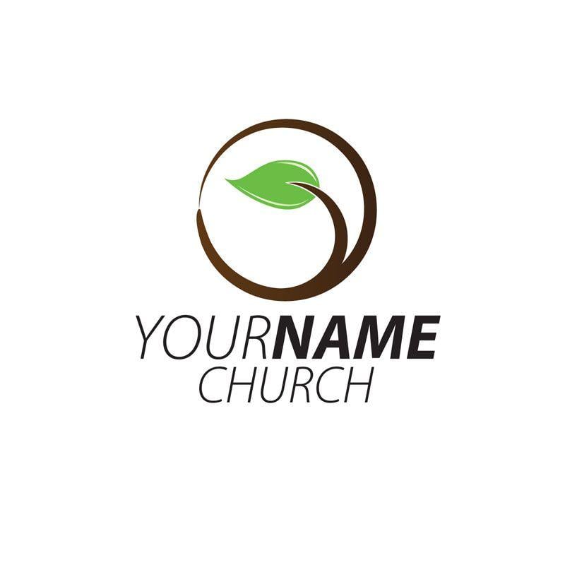 Leaf Circle Logo - Leaf Circle Semi Custom Logo Logo - Church Other - Outreach Marketing