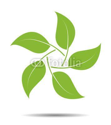 Leaf Circle Logo - Leaves circle logo, symbol environment | Buy Photos | AP Images ...