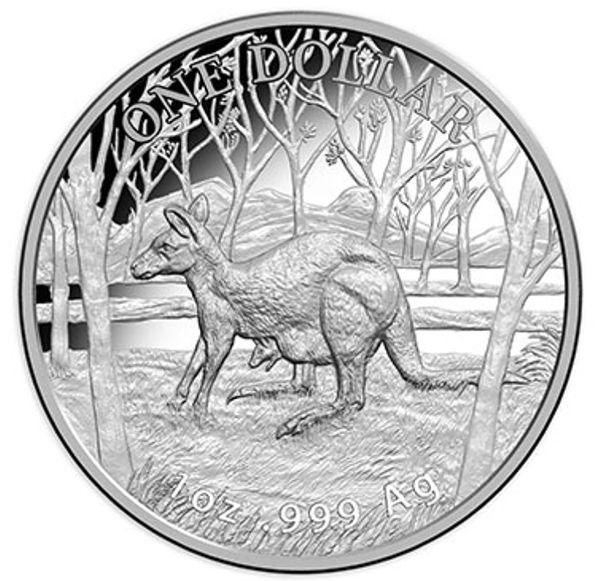 Silver Kangaroo Logo - Australia 2016 Silver Kangaroo $1 Coin