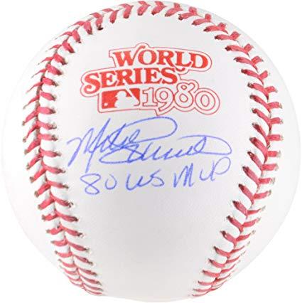 Phillies Baseball Logo - Mike Schmidt Philadelphia Phillies Autographed 1980 World Series ...