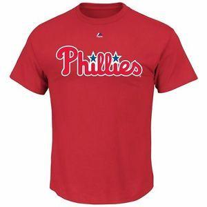 Phillies Baseball Logo - MLB Philadelphia Phillies Baseball Wordmark Logo Shirt Jersey Top