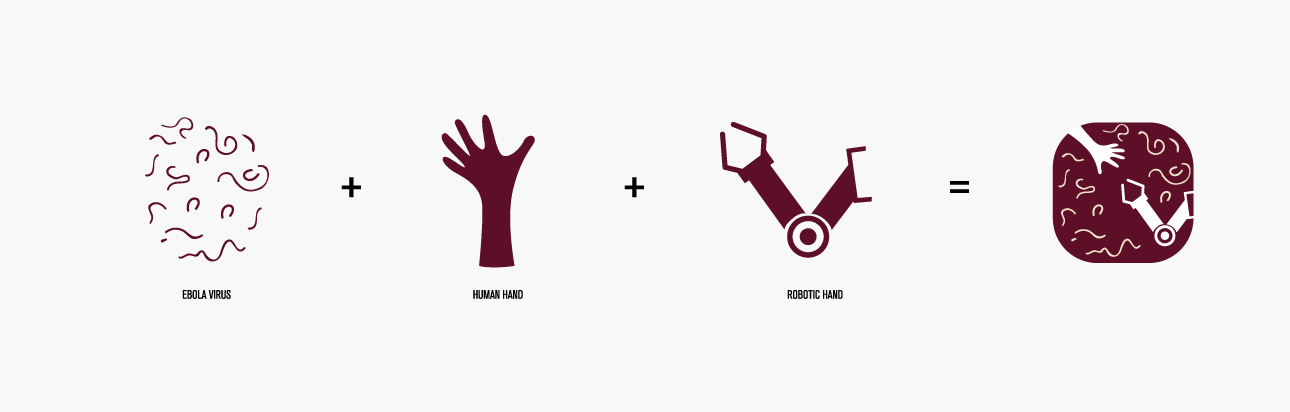 Robot Hand Logo - Texas A&M University Robot VS Ebola