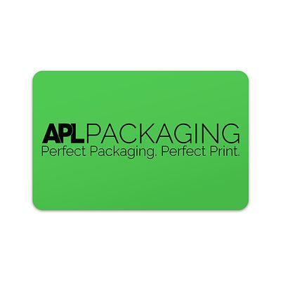 Green Rectangle Logo - Printed Self Adhesive Stickers & Seals - Green | APL Packaging