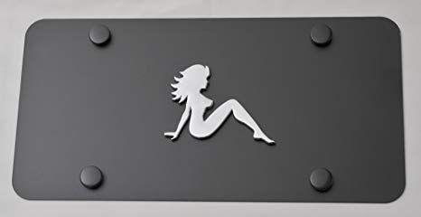 Google Chrome Sexy Logo - Amazon.com: Sexy Girl 3d Chrome Emblem on Black Steel License Plate ...