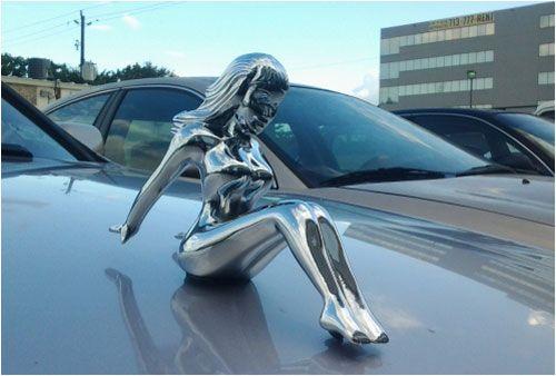 Google Chrome Sexy Logo - Increasing Your Vehicle's Appeal with a Chrome Sexy Woman Hood Ornament
