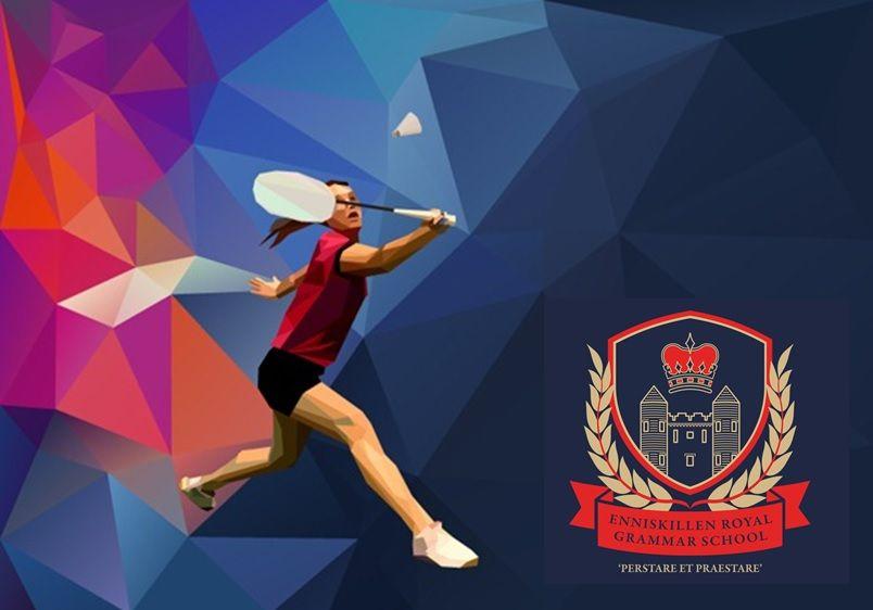 Blue Badminton Logo - badminton logo - Enniskillen Royal Grammar School