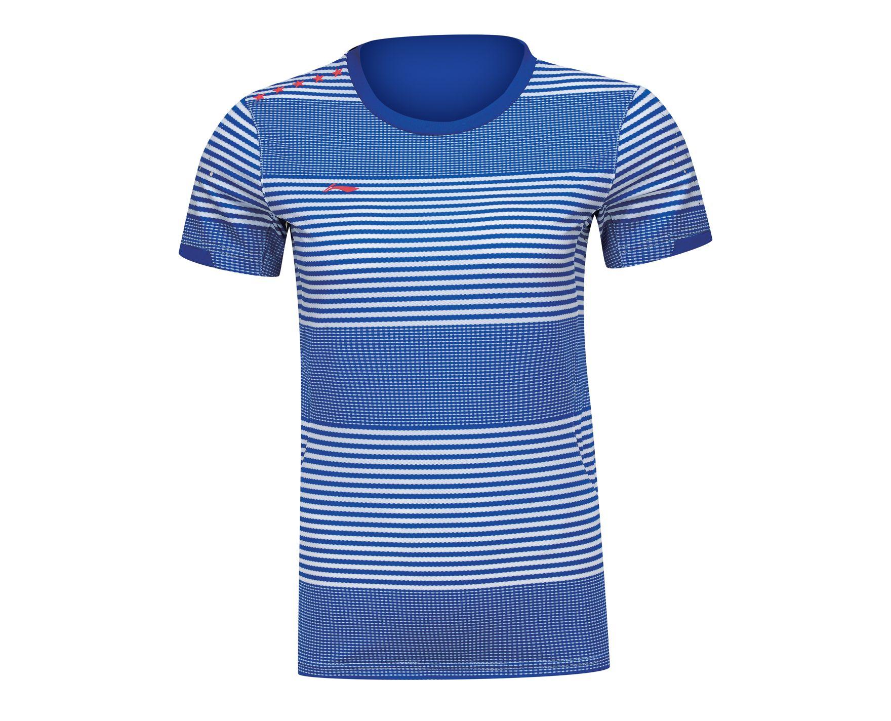 Blue Badminton Logo - Li Ning®. Men's Badminton Shirt. Shirt AAYJ275 3