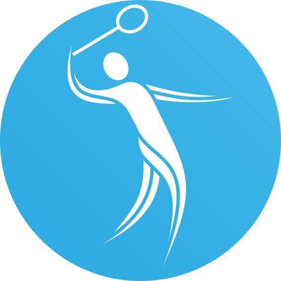 Blue Badminton Logo - SportsAid - Badminton