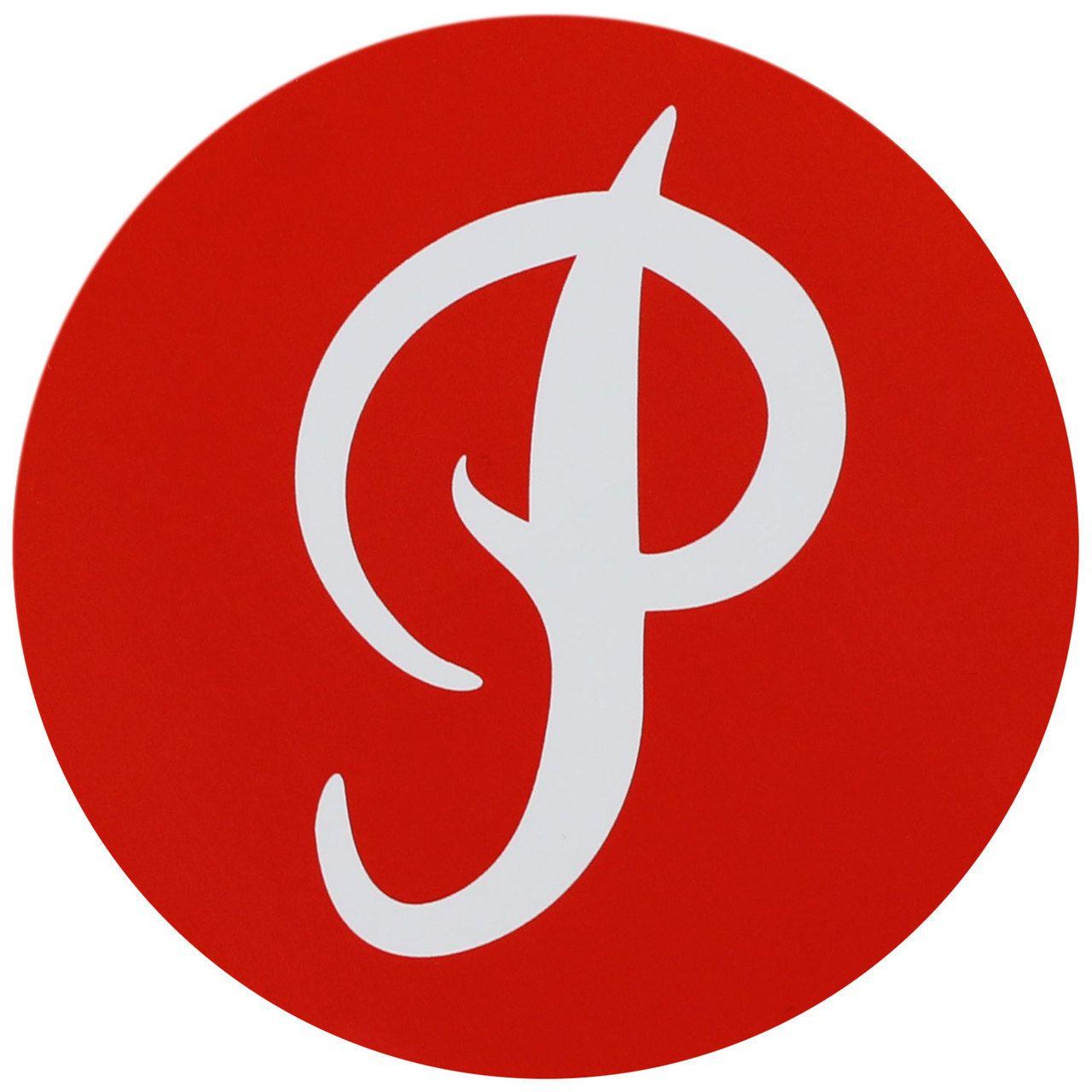 Circle in Red P Logo - Primitive Skateboard Sticker P Logo Circle Red 3