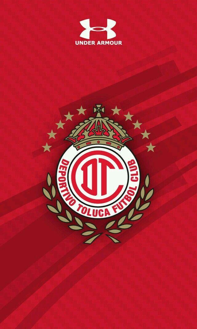Under Armour Team Football Logo - Deportivo Toluca of Mexico wallpaper. | MX - TOLUCA FC Diablos Rojos ...