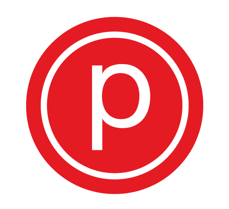 Circle in Red P Logo - Pure Barre Car Decal - Car Decals | Pure Barre