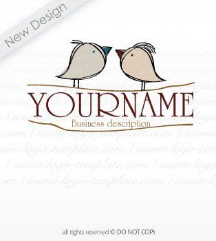 Love Birds Logo - Logo Design lovebirds #9030 | Logo Template - Pre made logo design ...