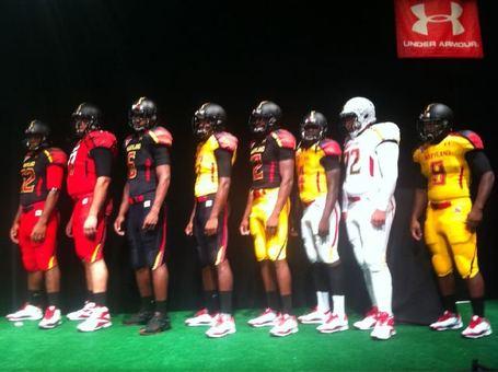 Under Armour Team Football Logo - Maryland Unveils New Football Uniforms: 16 Combinations Shown Off ...