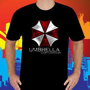 T Umbrella Logo - Umbrella Corporation Corp Logo Resident Evil Men's Black T-Shirt ...
